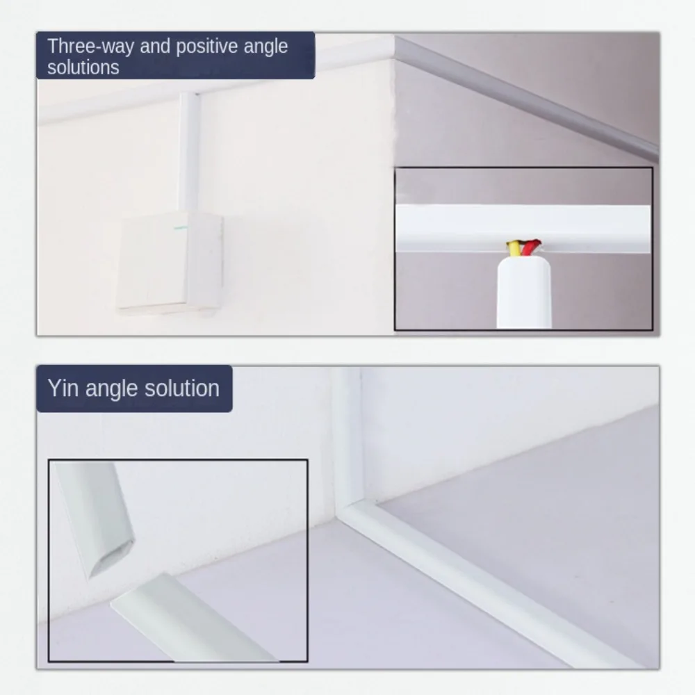 Hider Covers Anti-extrusion Floor Cord Cover Self-Adhesive Durable Cord Protector Square Electric Wire Slot Home Outdoor