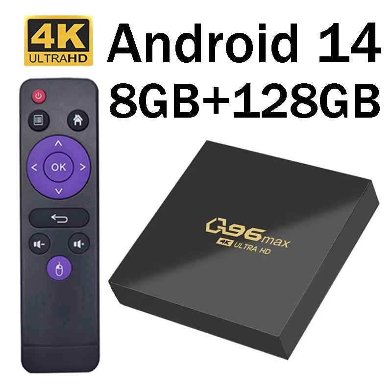 q96 max Android 14 Умный домашний кинотеатр 8 ГБ 128 ГБ ТВ-приставка Allwinner H313 Четырехъядерный HD HDR10+ 4K Медиаплеер IPTV 4G Wi-Fi TV Box q96 max Android 14 Умный домашний кинотеатр 8 ГБ 128 ГБ ТВ-приставка Allwinner H313 Четырехъядерный HD HDR10+ 4K Медиаплеер IPTV 4G Wi-Fi TV Box