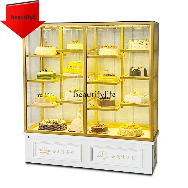Birthday Cake Model Display Cabinet Bakery Multi-Layer Mold Glass Window Commercial Display Cabinet
