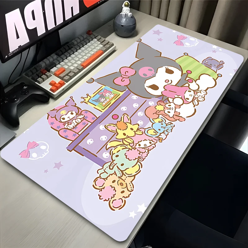 Mouse Pad K-kuromi Gamer Mousepads Big Gaming Mousepad Large Keyboard Mat Waterproof Desk Pad For Computer Laptop Mouse Pads