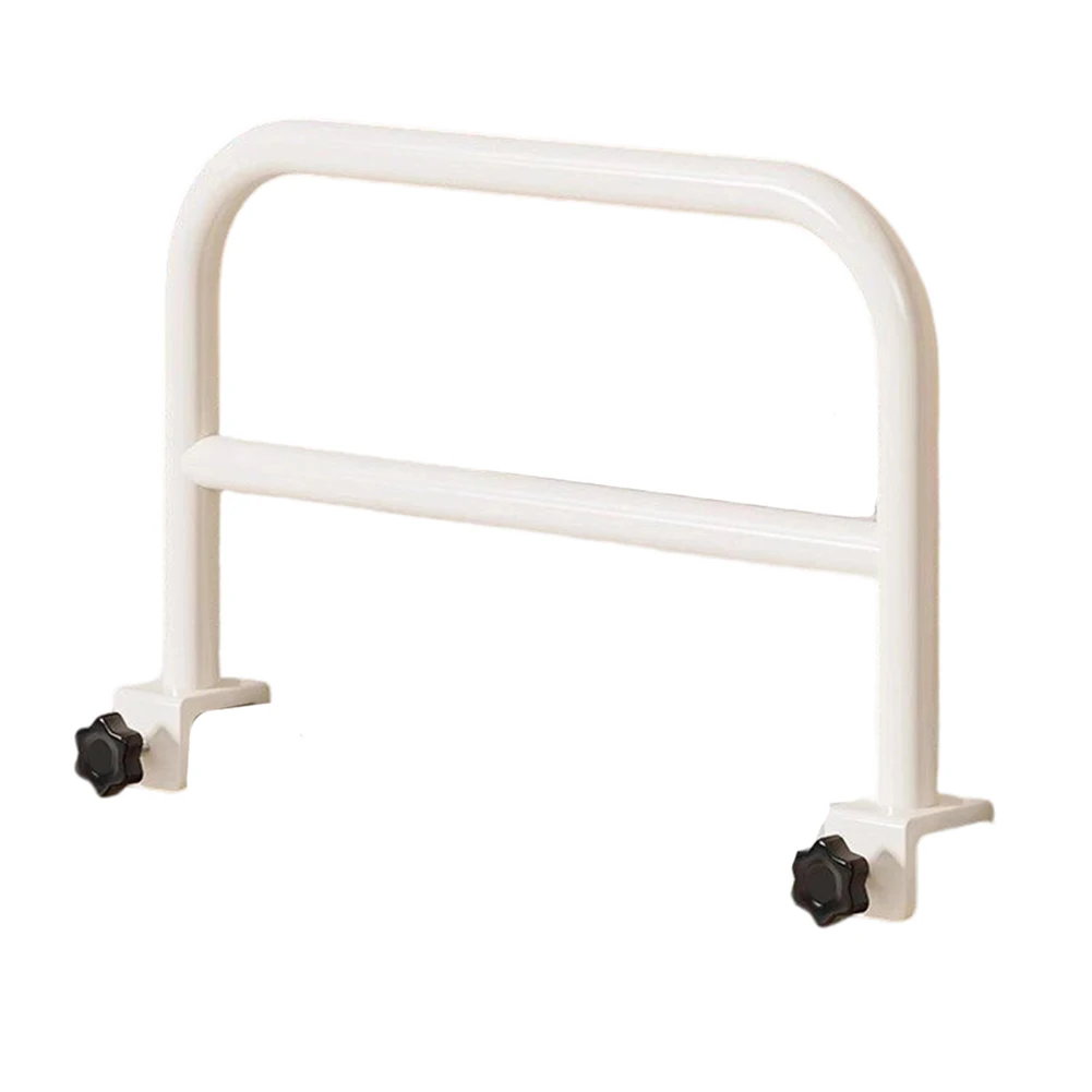 Drop Resistant Bed Rail Guard for Home Use Sturdy Metal Frame with Reliable Bed Attachment 46x30cm 30x30cm White Color