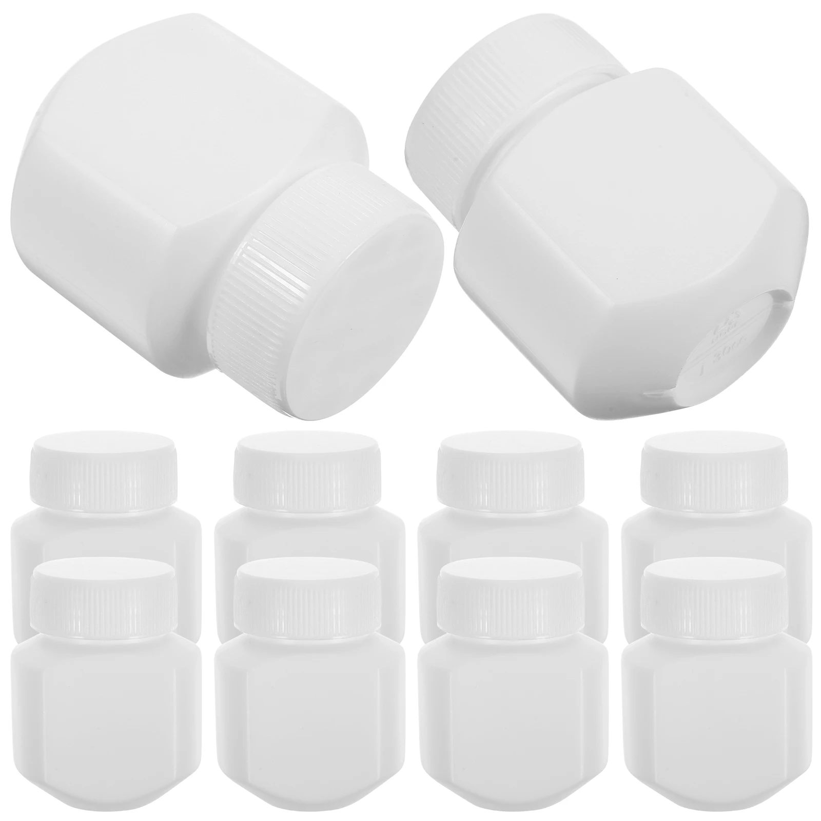 

10pcs Hdpe Sealing Bottles 30Cc Lightproof Medicine Storage Container Travel Organizer For Capsules Carrying Dispenser