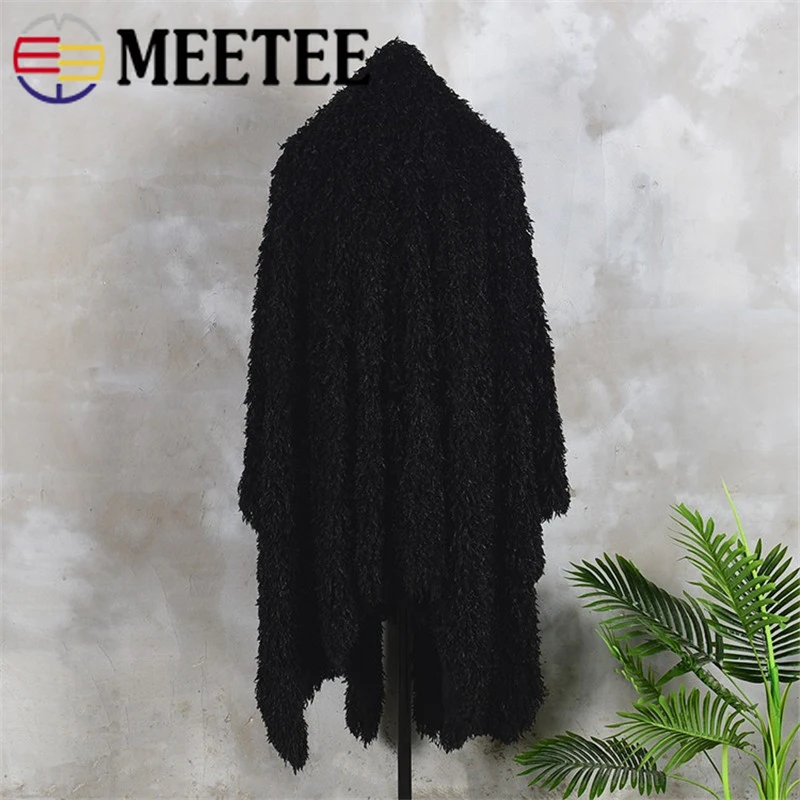 50cm Meetee 160cm Artificial Feather Plush Fabric Tassel Trim Skinny for Cloth DIY Photography Background Designer Sewing Supply