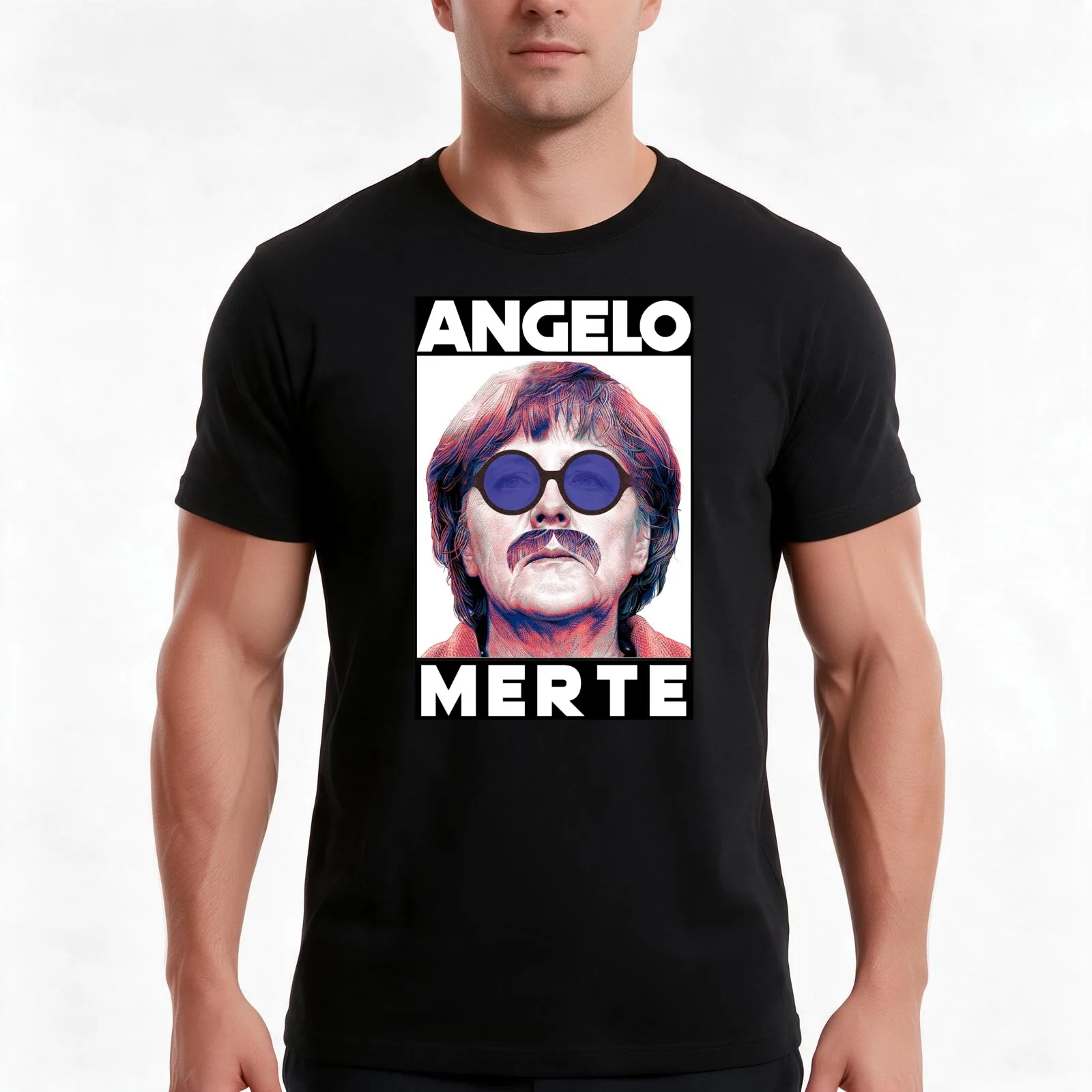 Angelo Merte T-Shirt Summer Casual Cotton Tee Oversized Streetwear Tops Vintage Graphic Print Loose Fit Short Sleeve