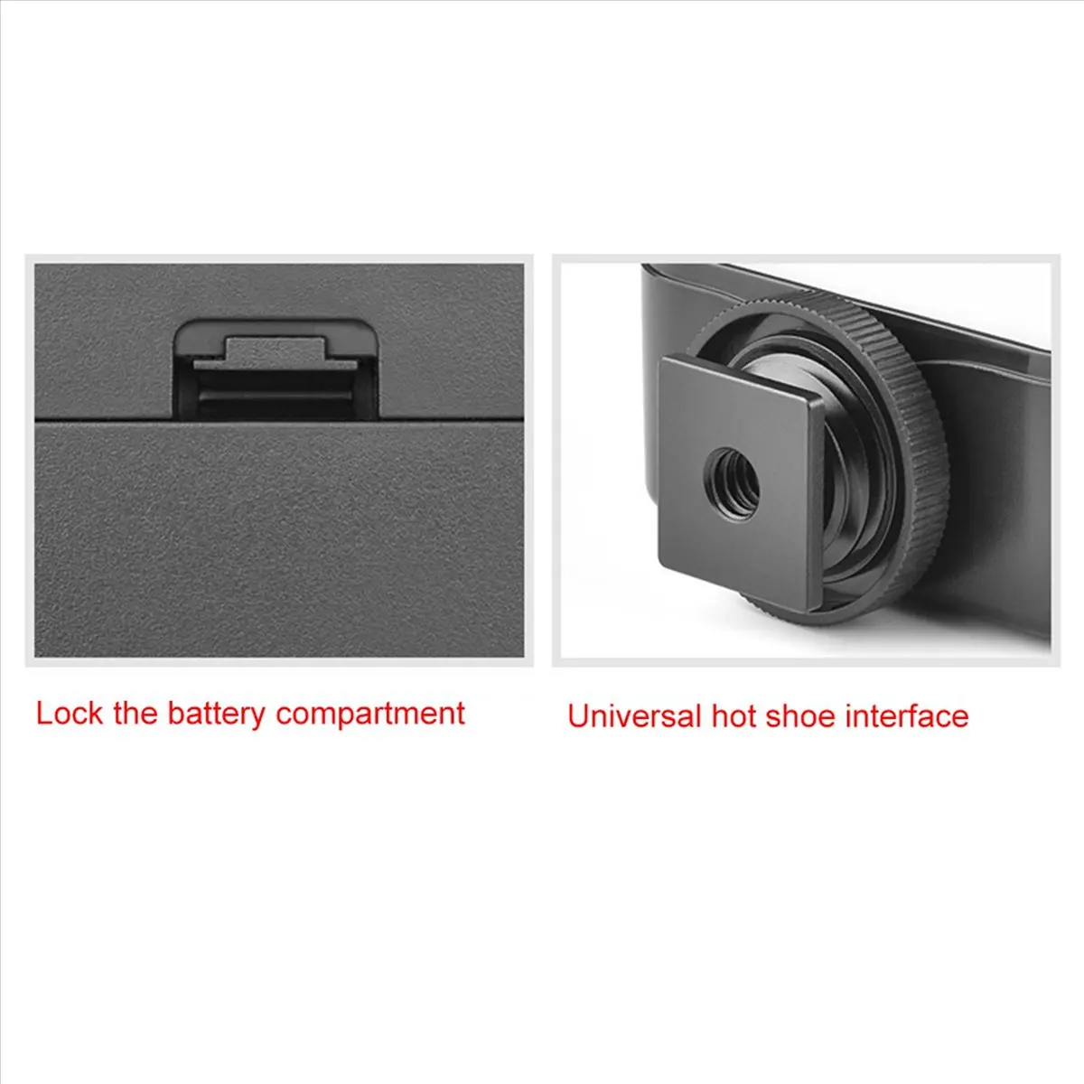 

MYdaY- 2X Mini LED Video Light Photography 2W Dimmable 6500K Fill Panel Lamp for Camera Smartphone Laptop