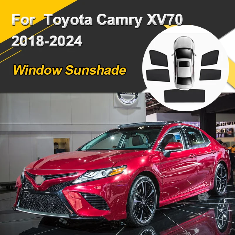 

Car Sun Shades For Toyota Camry XV70 2018-2024 Daihatsu Altis Sunshades Magnetic Heat insulation Visor Window Auto Accessories