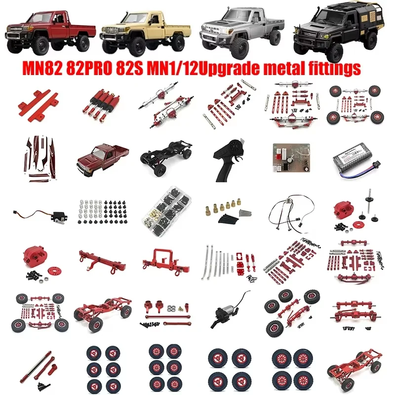 MN MODEL MN 82S  MN82 MN82Pro LC79 1: 12 Original Accessories: Wave Box Shock Absorber Axle Girder Lipo Battery