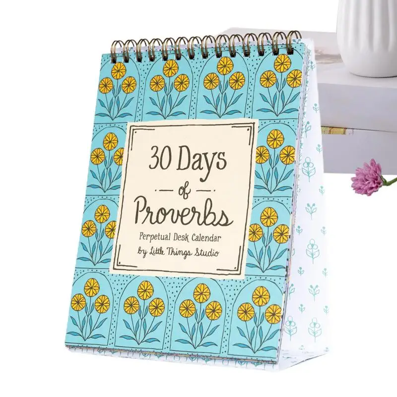 

Proverbs Perpetual Calendar Inspirational Perpetual Calendars With Empowering Quotes Desk Accessories Home Decor Daily Planner