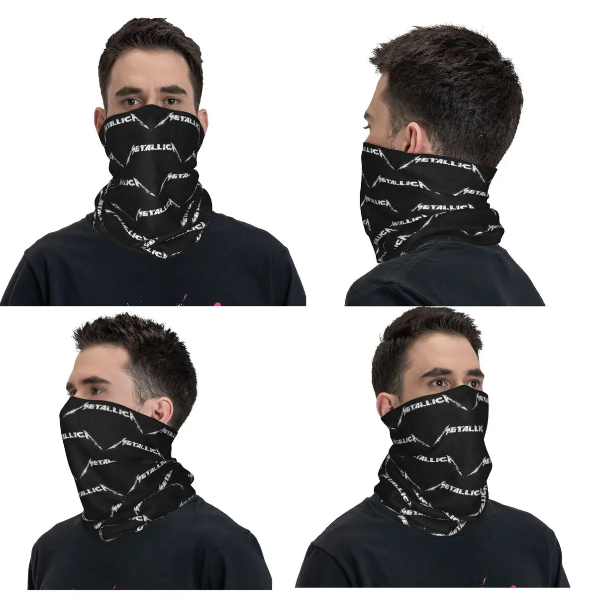 Metallicas M72 Word Tour Bandana Neck Cover Printed Magic Scarf Multifunction Headband For Men Women Adult Breathable