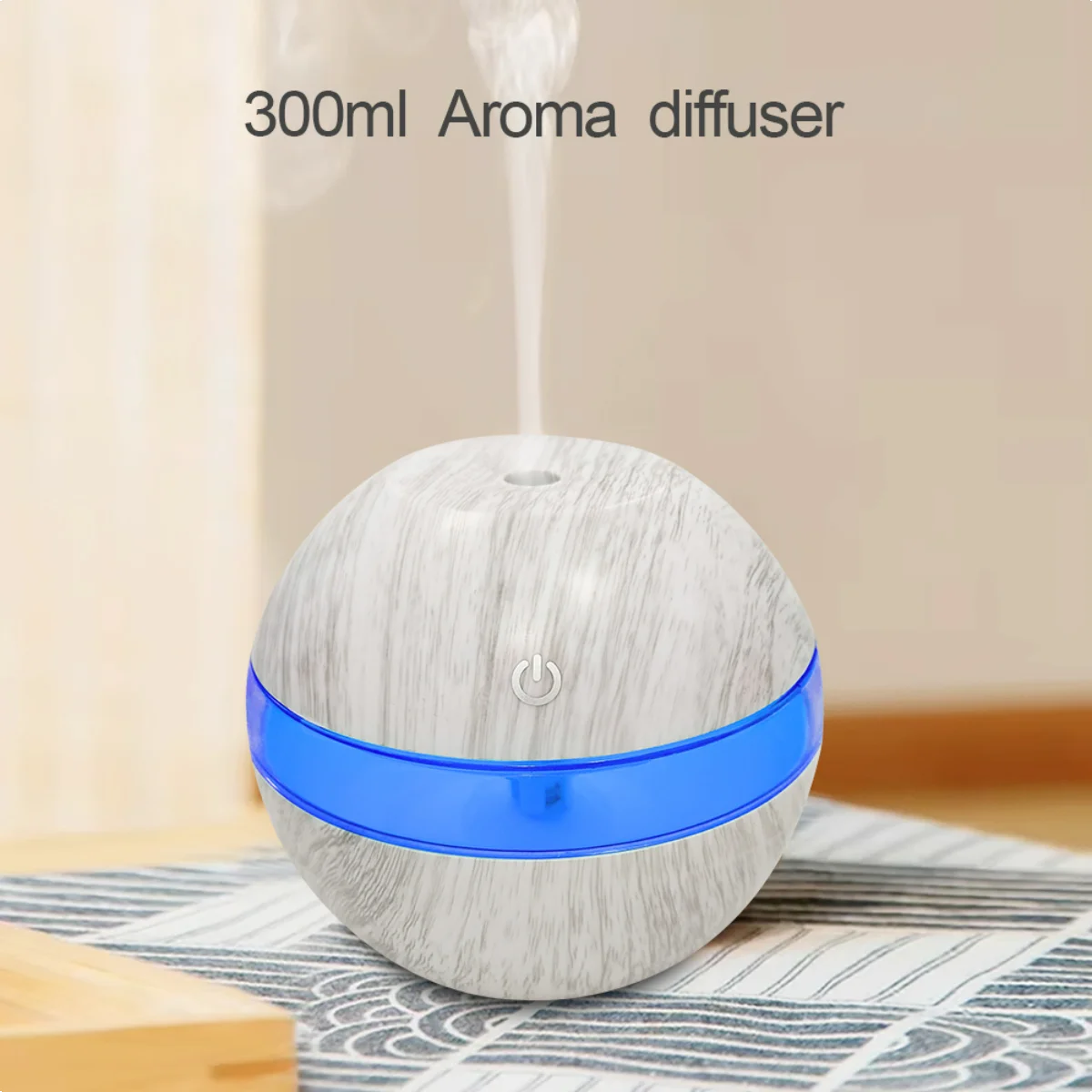 Air Wellness Pro  300ml Essential Oil Diffuser with Humidifying Function + 7 Chromotherapy Light Settings
