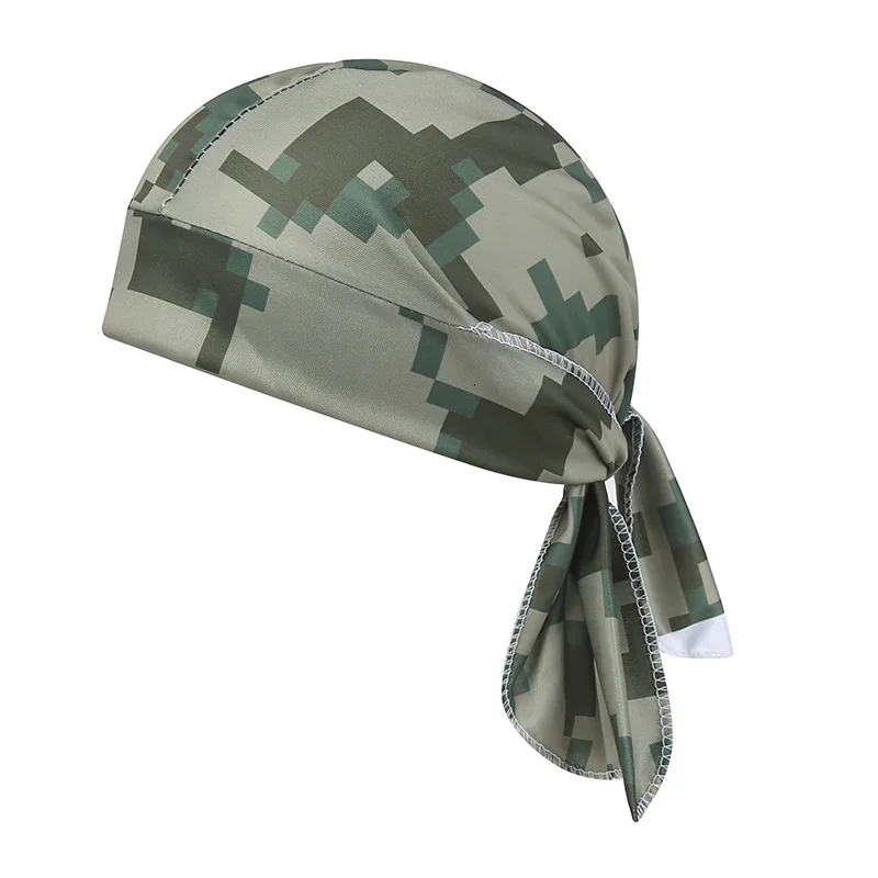 Camouflage Headband Bandana Handkerchief Head Man Pirate Hat Cycling Hood Sun Protection Sports Breathable Printed Headscarf