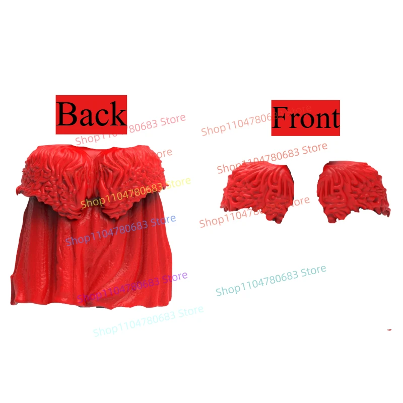 Klocki MOC Mini Figurka Peleryna Płaszcz Odzież Wierzchnia Kreskówka Anime Akcesoria Model do Składania Ozdoba Zabawka Prezent Kolekcja