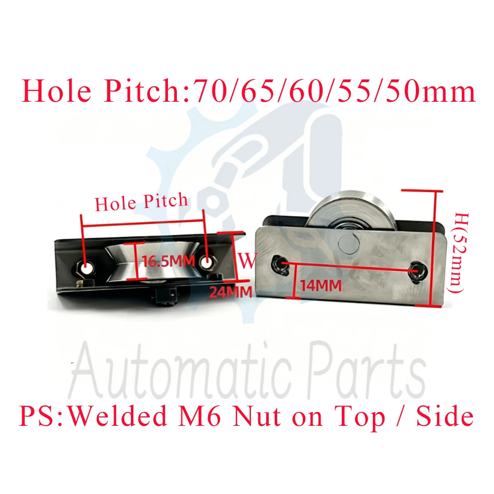 

CNC Machining Center Safety Door Roller, Bearing & Front Door Guide Rail Machine Tool Accessories H=52mm