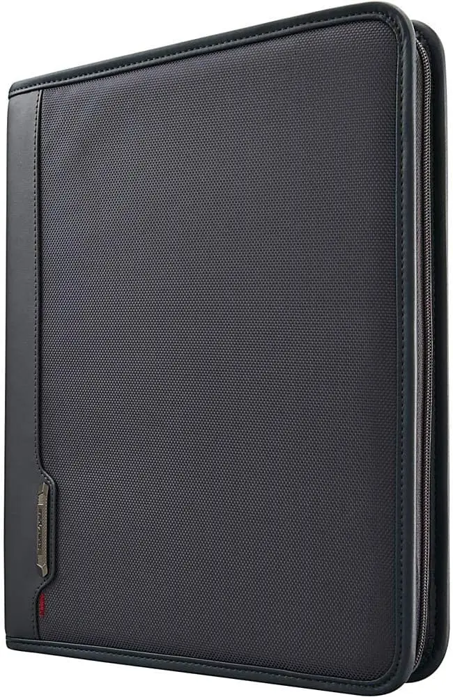 

Business Zip Portfolio for Work & Travel, Durable Nylon Organizer, Fits A4 Documents