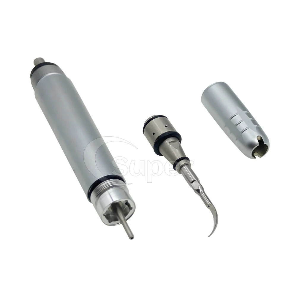 Dental Ultrasonic Air Scaler Handpiece with 3 Tips Tooth Calculus Remover Tartar Stain Cleaner Teeth Whitening Cleaning Tool
