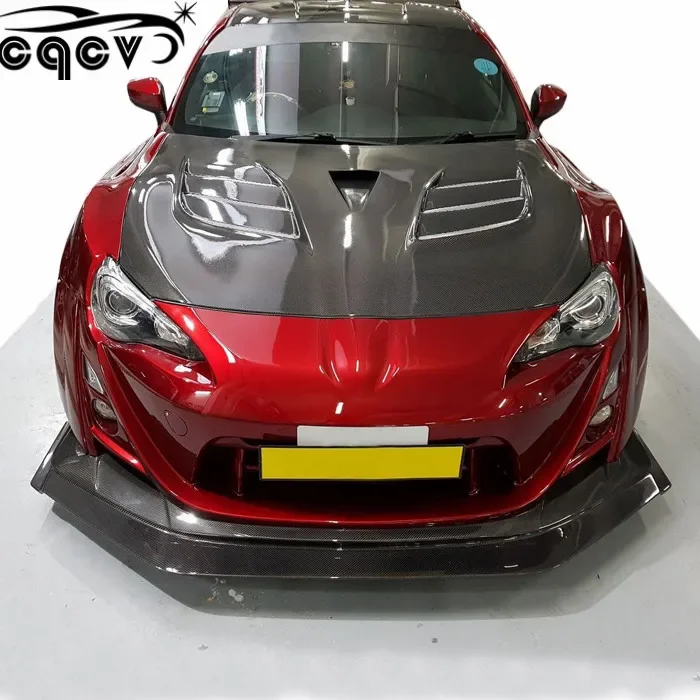 V style Widebody kit for Toyota GT86 BRZ car bumper rear bumper trunk spoiler and wide flare  for Toyota 86 BRZ facelift