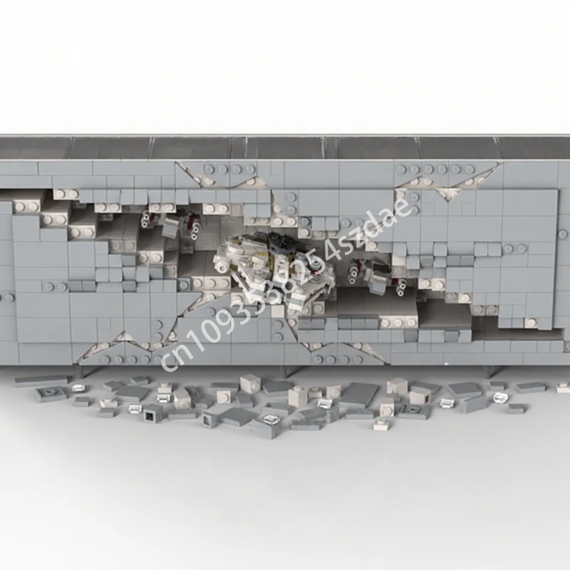 

821pcs MOC Micro Diorama Narrow Rift Concept Part I Star Battle Building Blocks Plastic Model Christmas toy Gift idea