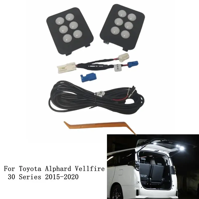 For Toyota Alphard Vellfire 30 Series 2015-2020 LED Trunk Light Tailgate Lamp