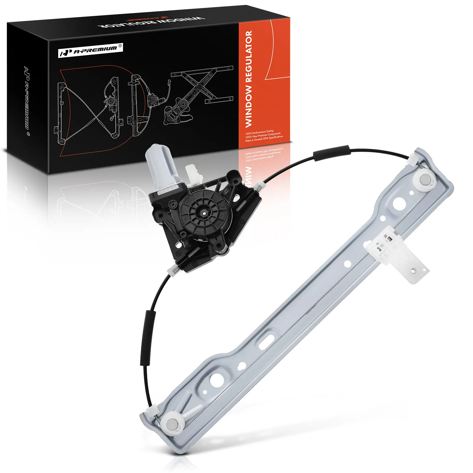 A-Premium Rear Passenger Side Power Window Regulator with Motor Assy for Jeep Wrangler 2018-2023 Gladiator 2020-2023