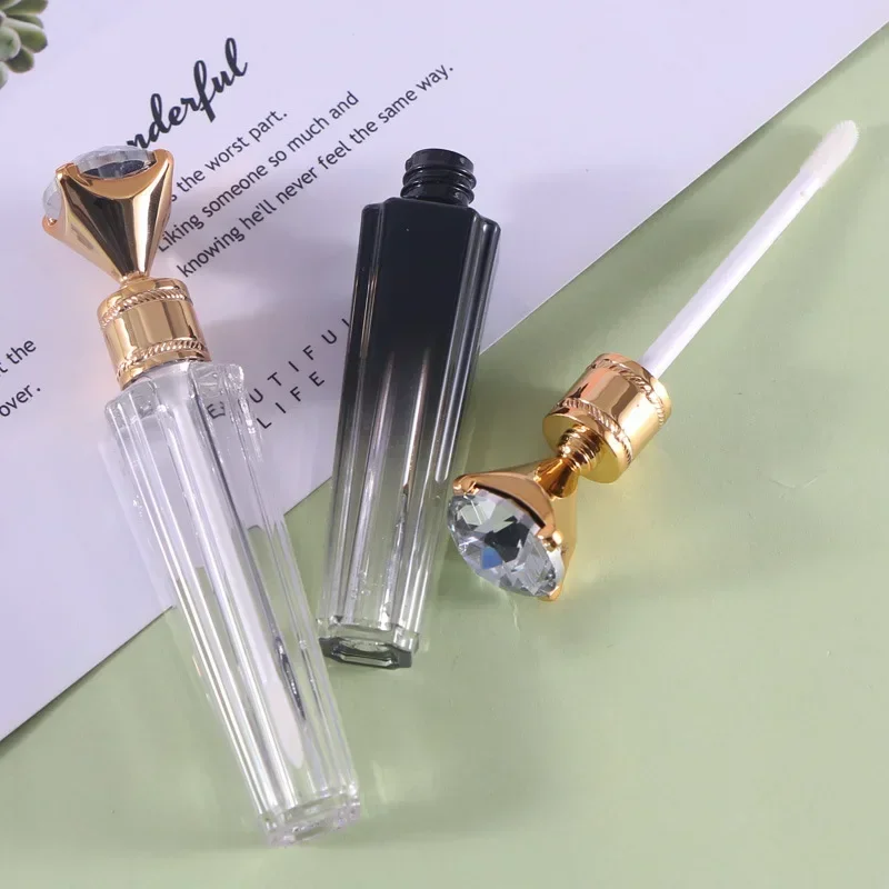 5/10 stücke 3ml Diamant Lip Gloss Rohre Leer Klar Lip Gloss Basis Container DIY Lippenstift Lipgloss Rohre kosmetische Zauberstab Make-Up Werkzeuge