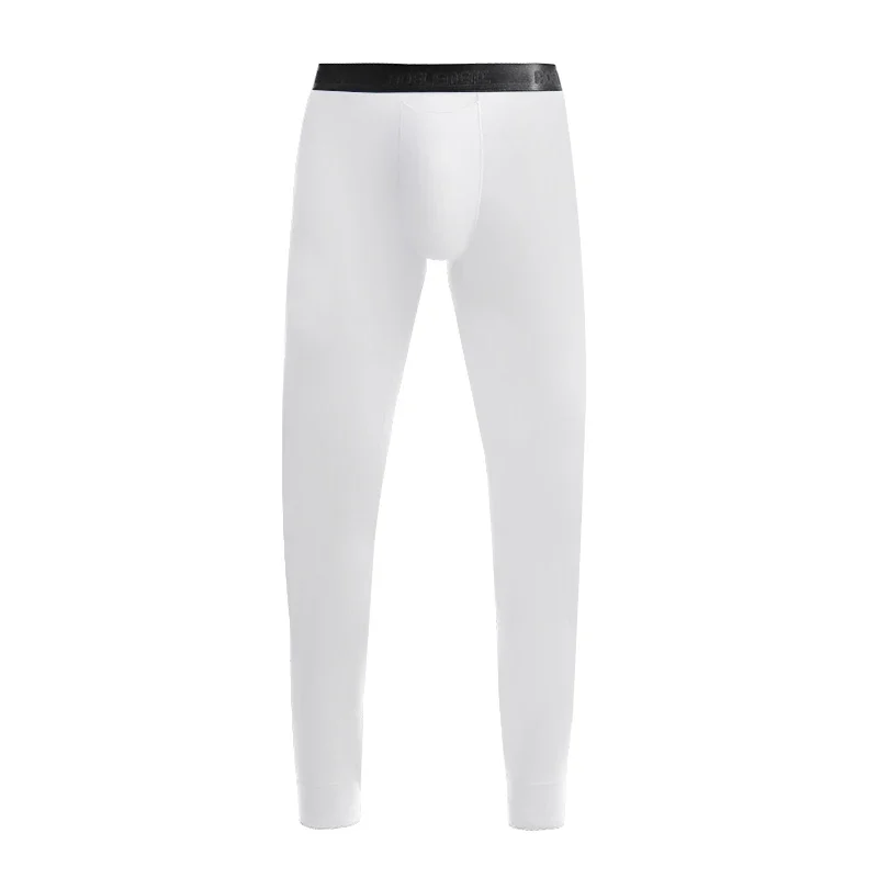 Long johns men's thin cotton wool pants scrotal support leggings single piece spring, autumn and winter thermal pants line pants