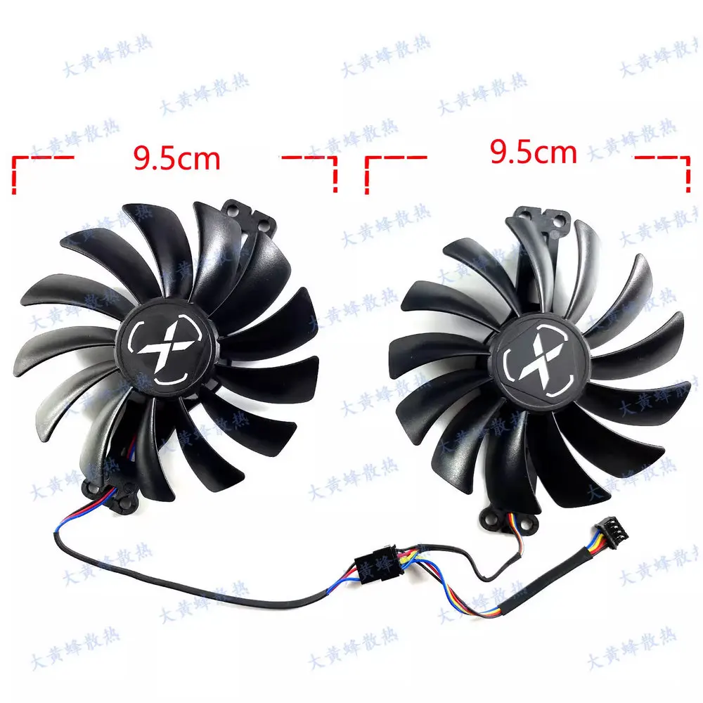 New Cooling Fan for XFX RX6500XT Speedster QICK Graphics Video Card image 2