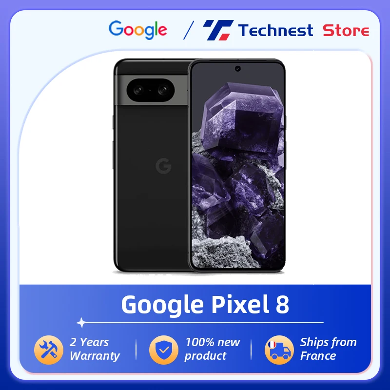 Google Pixel 8 5G Google Tensor G3 50MP Rear Camera IP68 Live Translate 4575mAh Battery 120Hz Smooth Display Smar