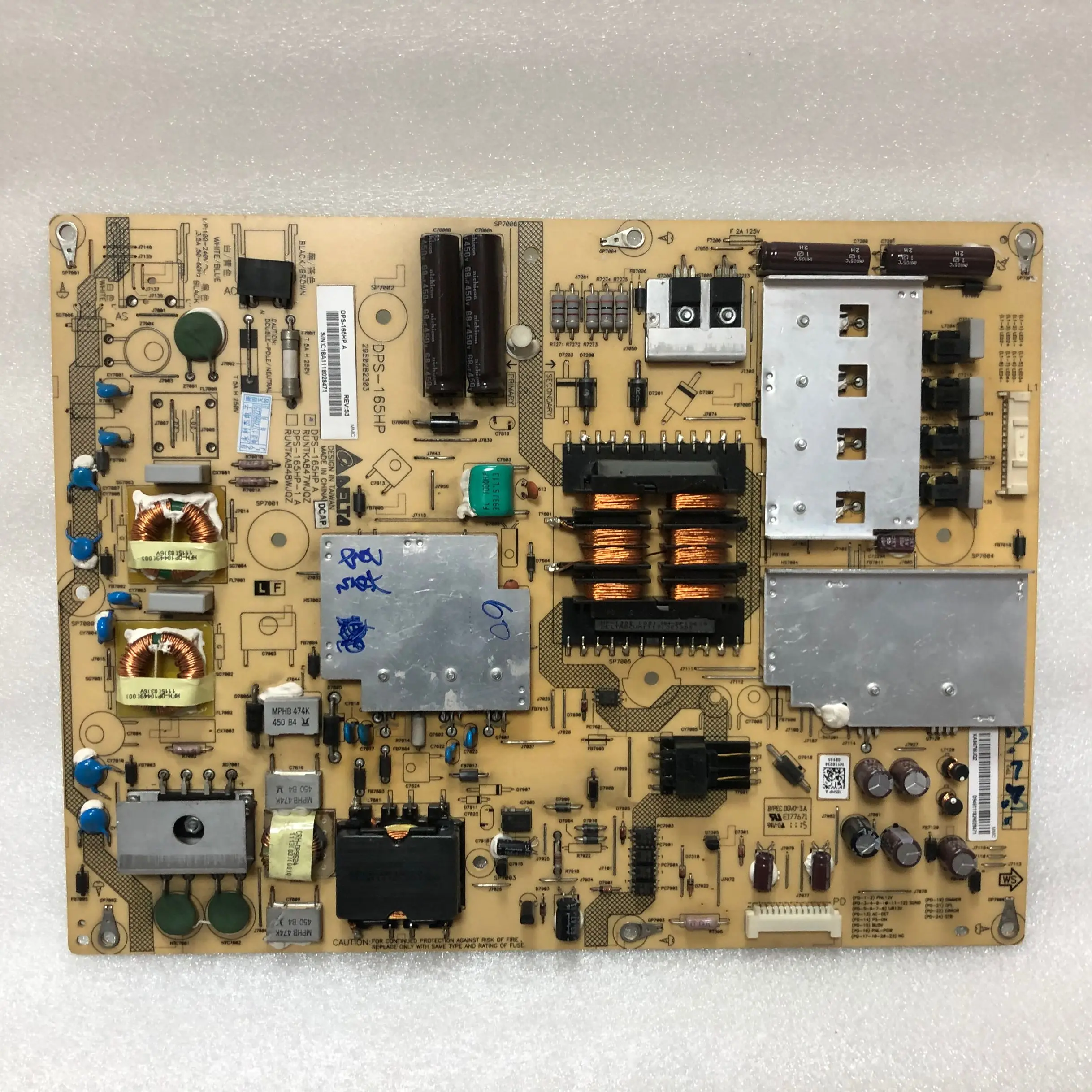 

100% Test shipping for LCD-60LX531A power board RUNTKA847WJQZ DPS-165HP A