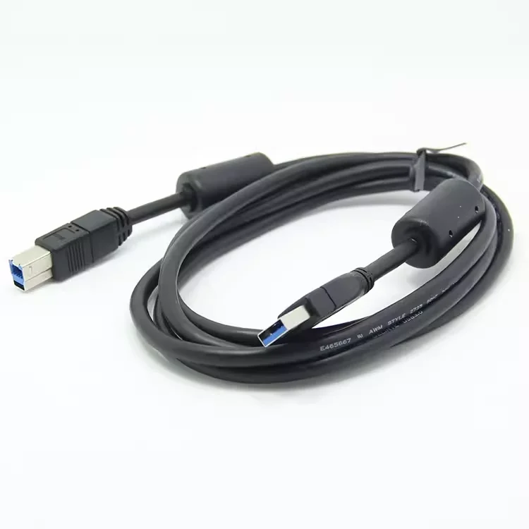 3Pcs For HP Dell 1.8m dual magnetic ring usb3.0 data cable monitor printer cable printing cable photo machine