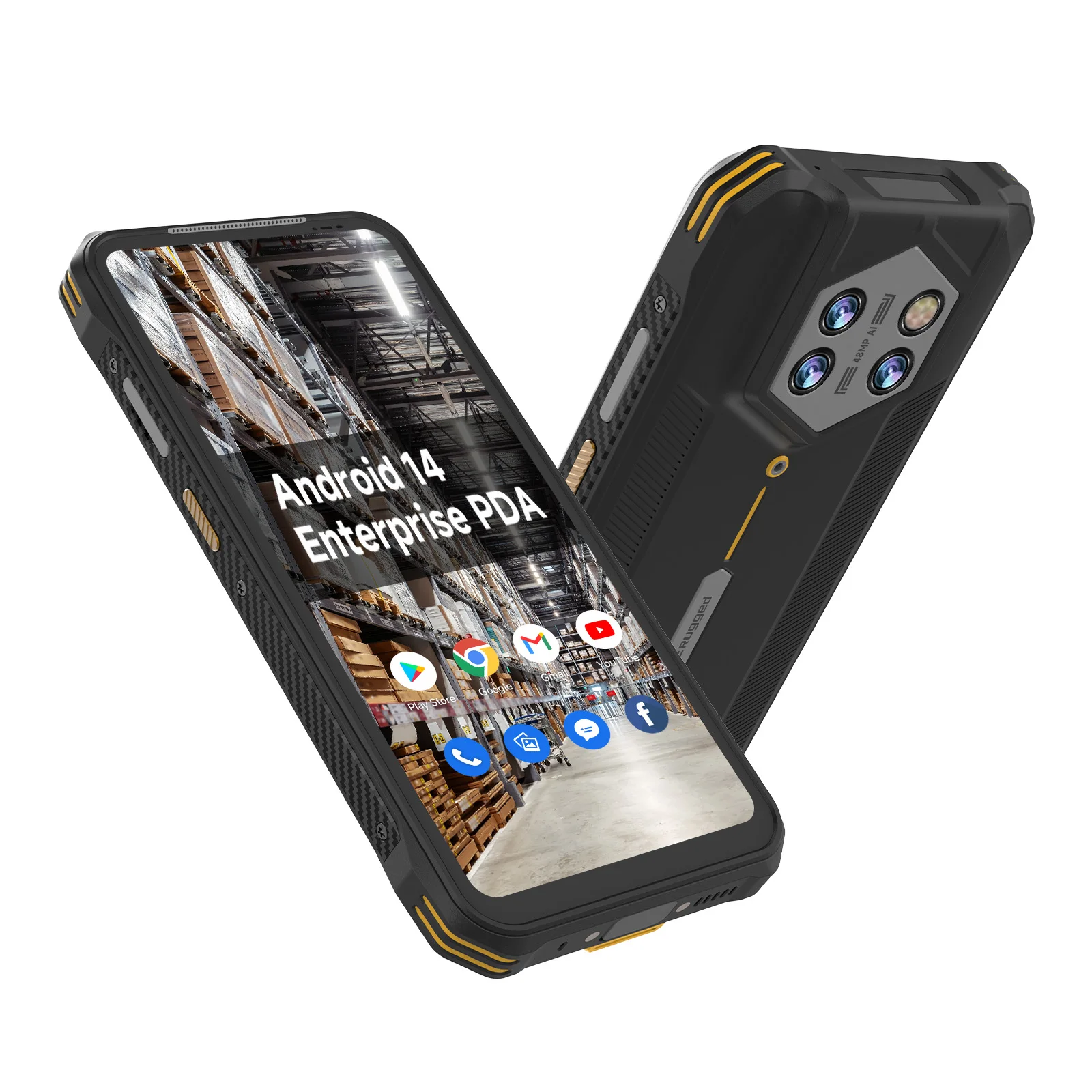 Android 14 Barcode Scanner H68T , Industrial Handheld Terminal,NFC GPS IP68 Waterproof,ATEX Explosion-proof