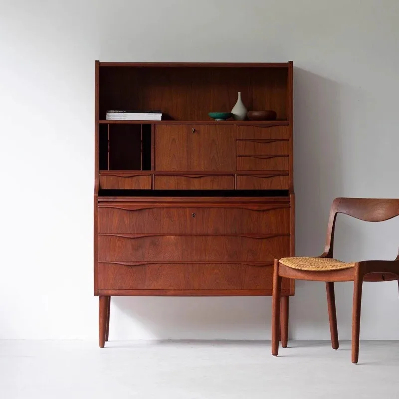 Medieval dining side cabinet, drawer-type storage cabinet, one-piece desk, chest cabinet, one-piece display cabinet