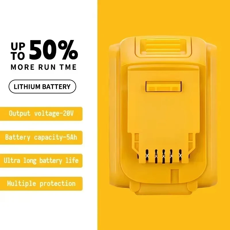Pro Dewalt 20V bateriové nářadí Lithium-iontová dobíjecí baterie Náhradní baterie pro Dewalt DCB200 DCB206 DCB205 elektrické nářadí - náhled 3