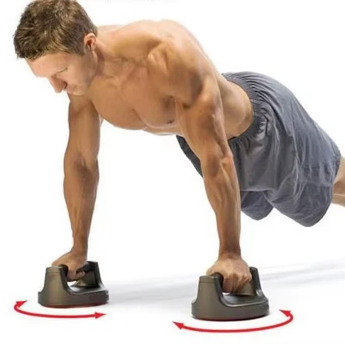 Non-Slip Rotating Push-Up Stand Indoor Chest & Abdominal Training Equipment