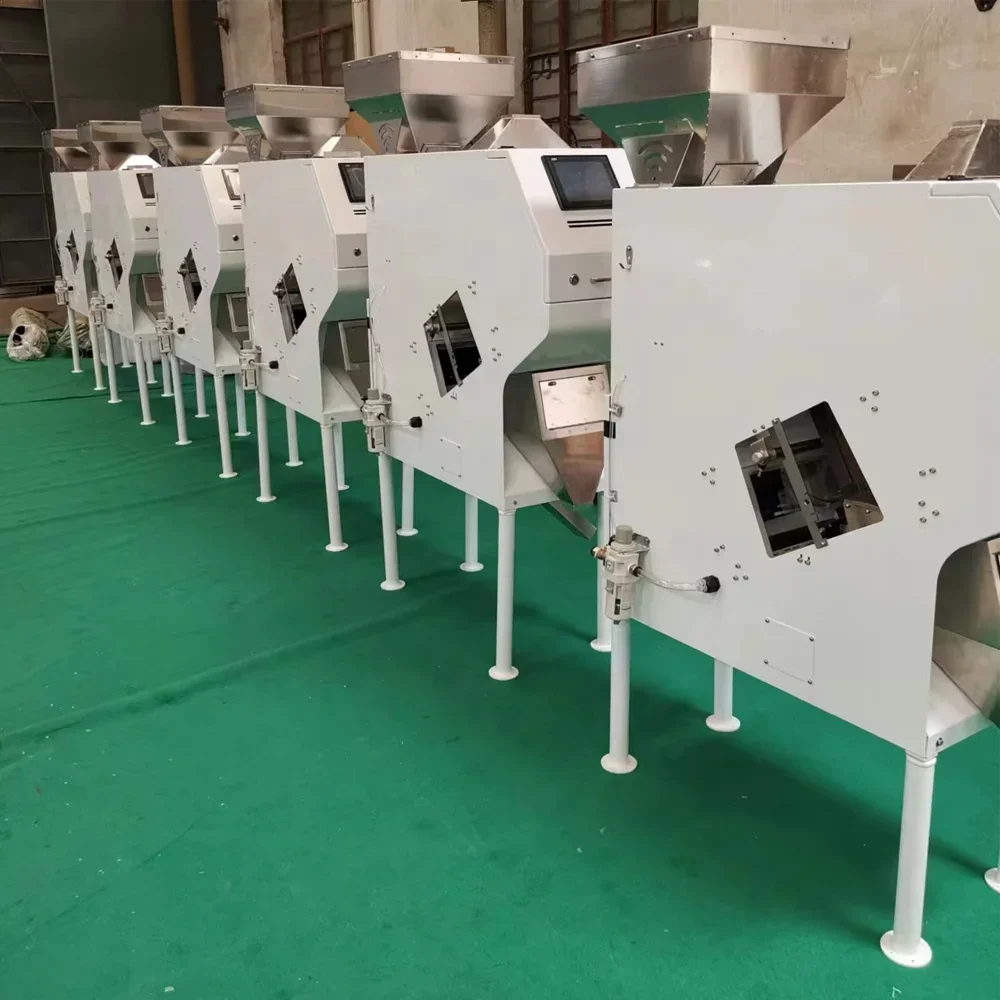 Small Color Sorting Machine Wheat Grain Peanut Beans Corn Nuts Coffee Optical Color Sorter Rice Cashew Nut Color Sorter