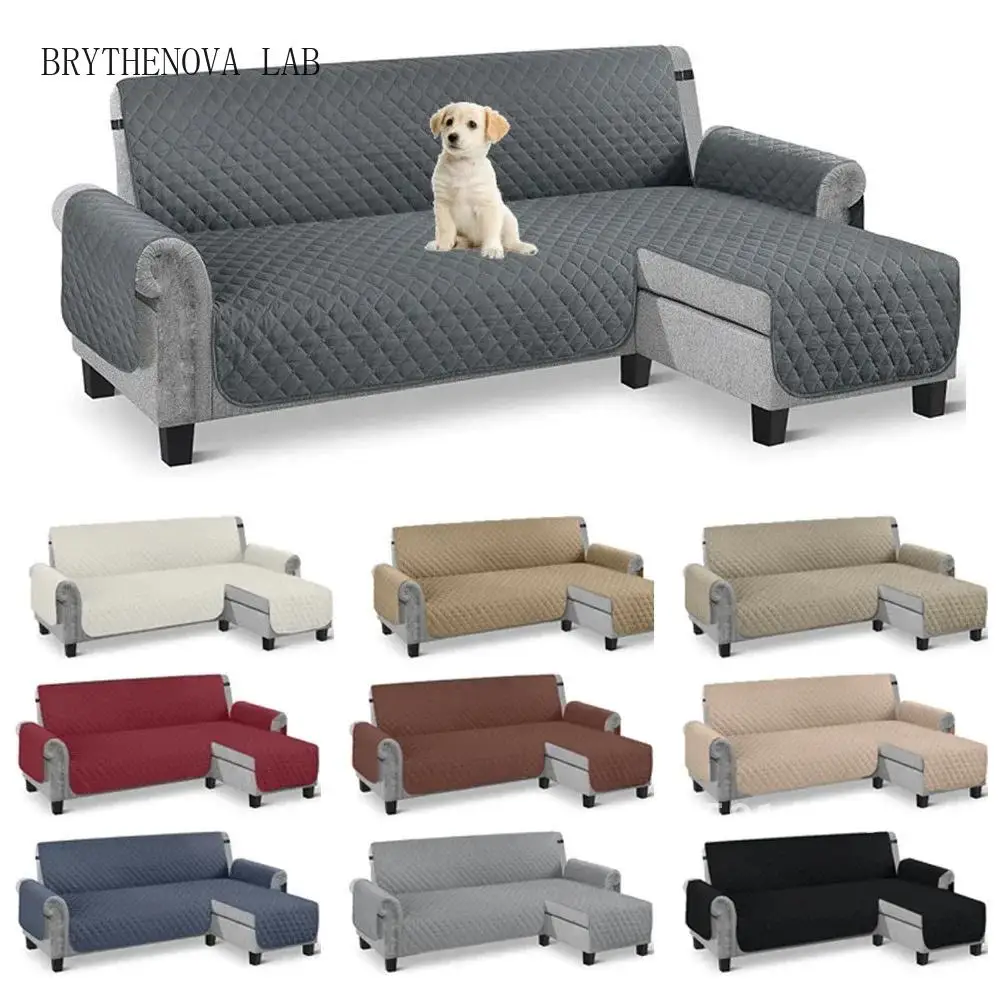 1PC Seats Couch Cover L Shape Sofa Cover Couch Anti-slip Sofa Reversible Sectional Furniture Protector