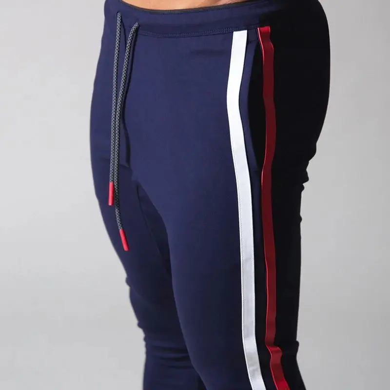 الرجال ركض سراويل تقليدية نحيل Sweatpants تجريب الذكور السراويل الرياضية التدريب رياضية أسفل اللياقة البدنية سراويل للجري الرجال #3
