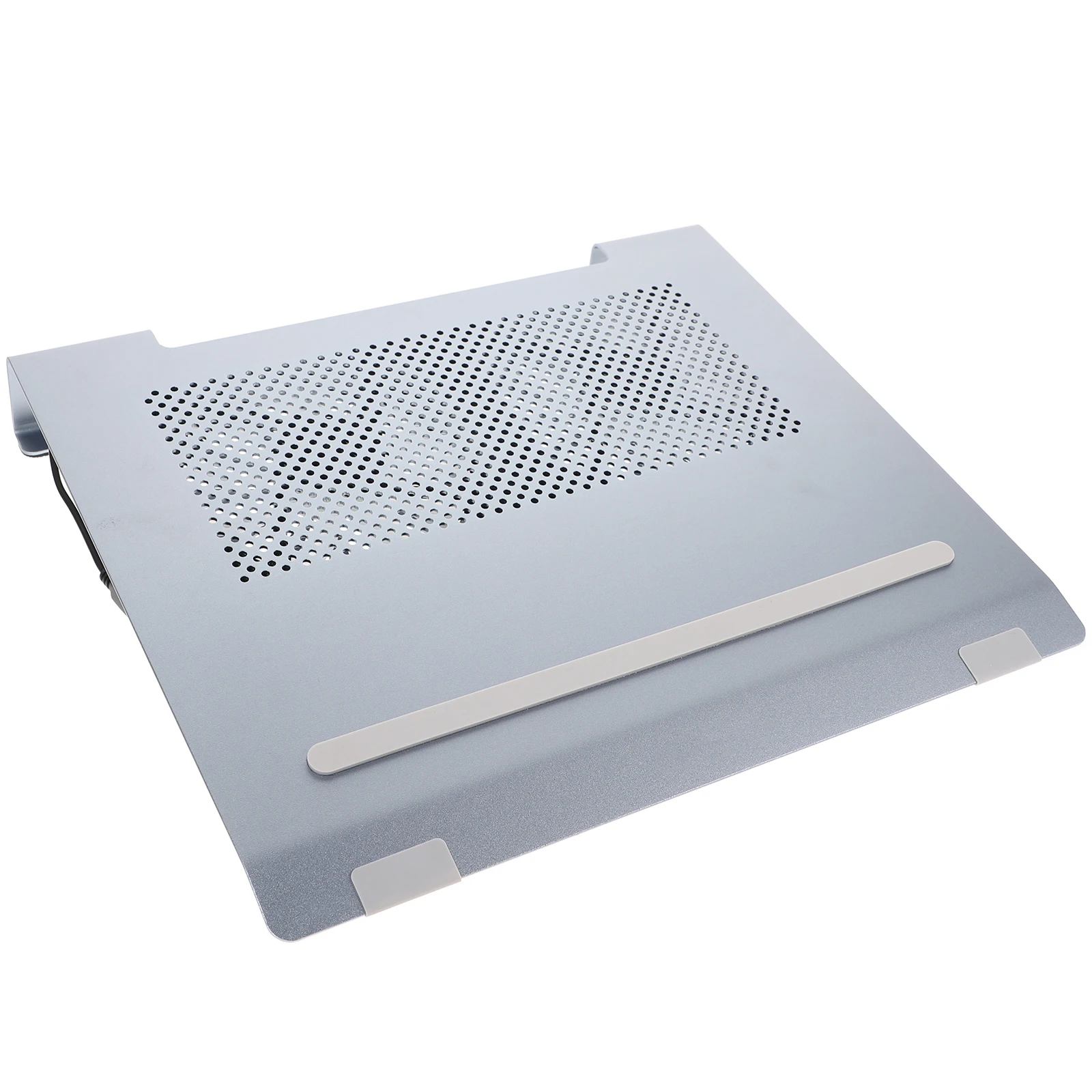 Aluminum Alloy Laptop Cooling Stand Dual 12cm Fans RGB Light Strong Airflow Hollow Design Brushed Process Notebook Cooler Gaming