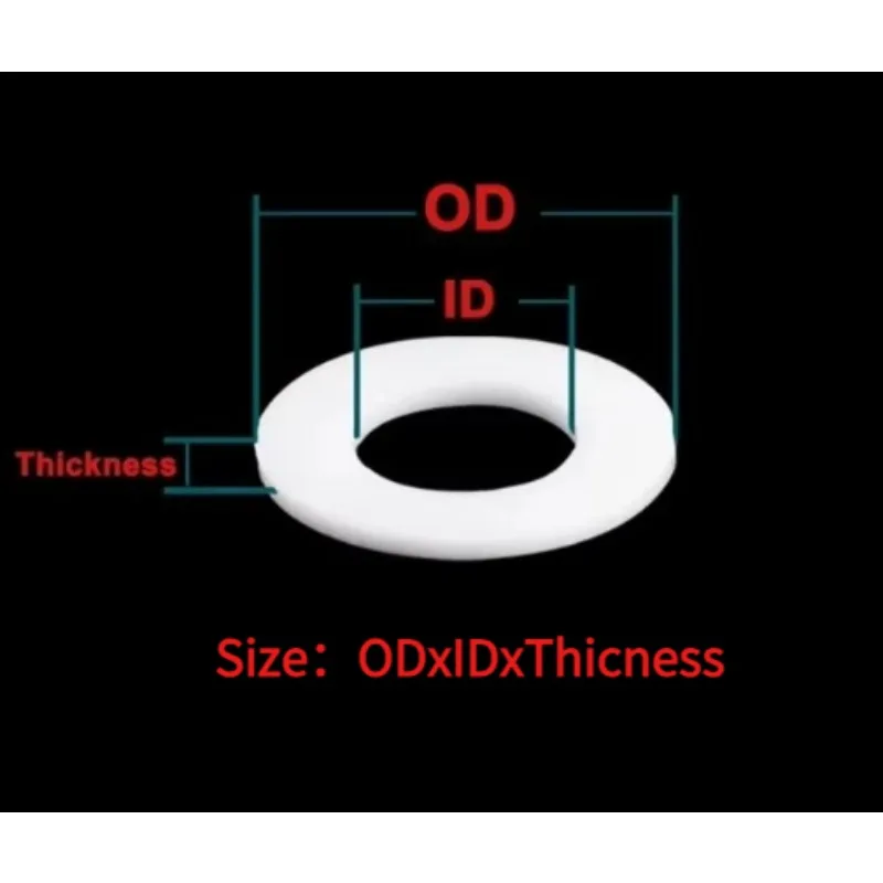 1-20pcs PTFE Gasket Flat Washer DN15-DN400 Sealing O Rings Resistant To High&Low Temperature Corrosion Anti-aging for Flange