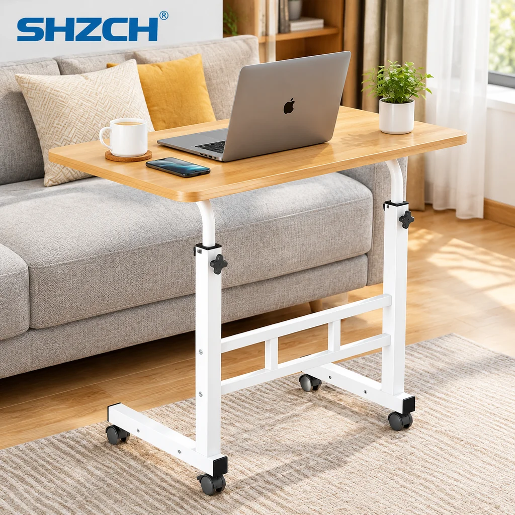 Adjustable TV Tray Table Comfortable Laptop Table dinners for Eating TV Dinner Tray on Bed Sofa for Eating Reading 60x40cm compu