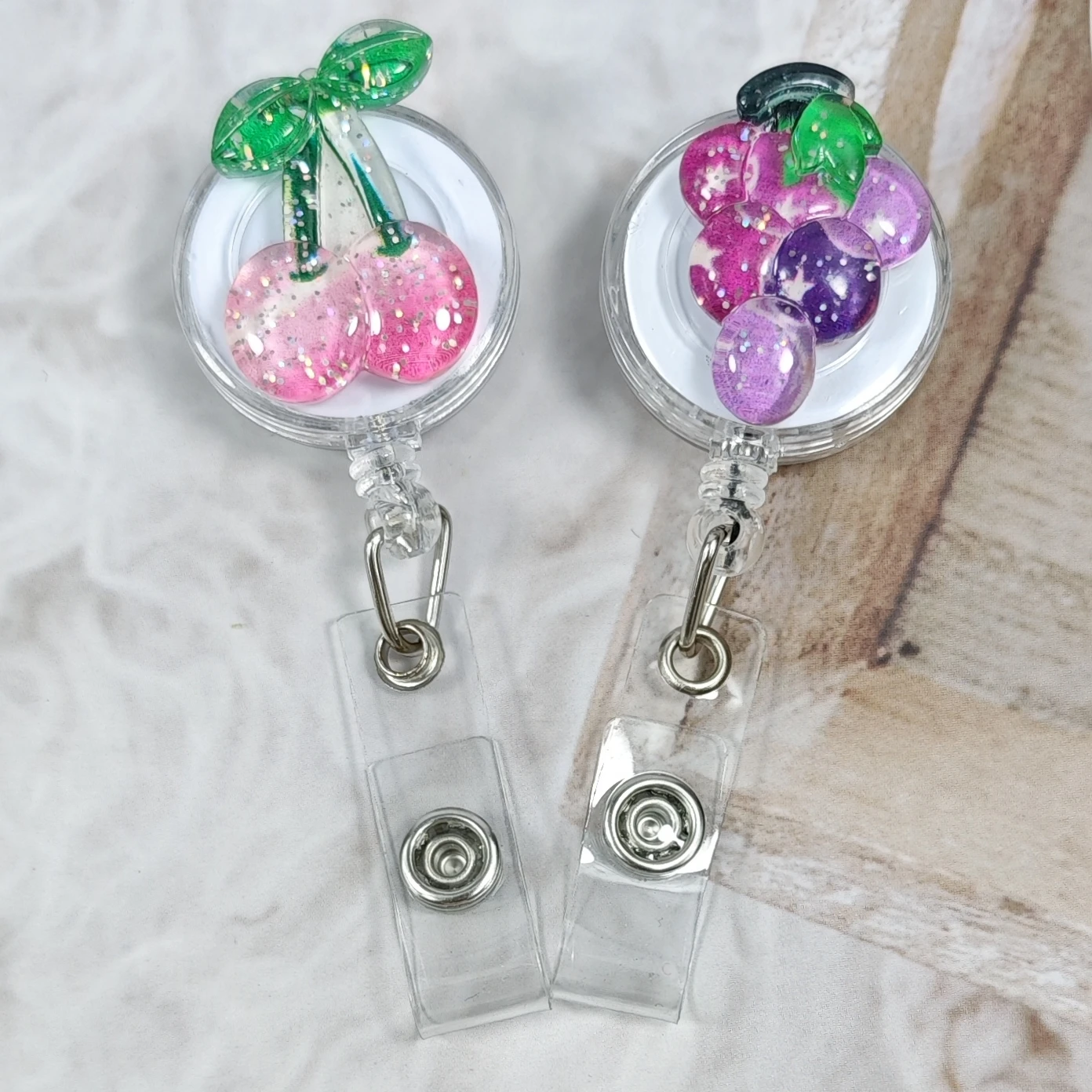 The New Three-Dimensional Fruit Series Name Tag Lanyard Clip Clip Is Easy To Pull