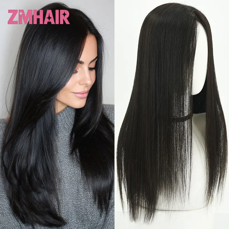 

Шелковый парик с ручной зашивкой, из европейских волос Реми, без клея, легкий, тонкий, мягкий, 5x5'' шелковый верх с полиуретановым краем, для женщин, 10-24 дюйма