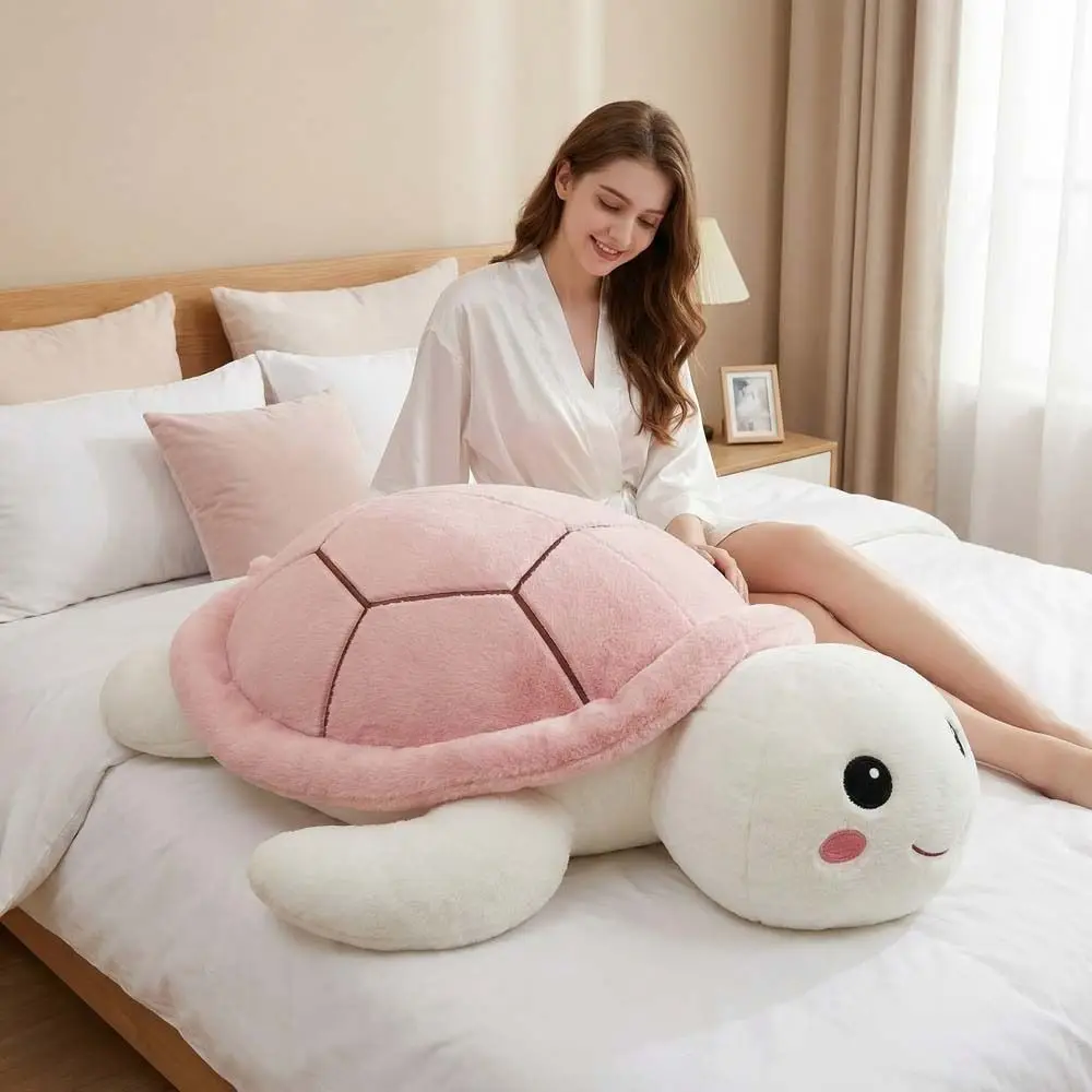 's Accompany Fluffy Tortoise Collection Green Sea Turtle Stuffed Cute 15-28cm Turtle Throw Pillow Children Gift