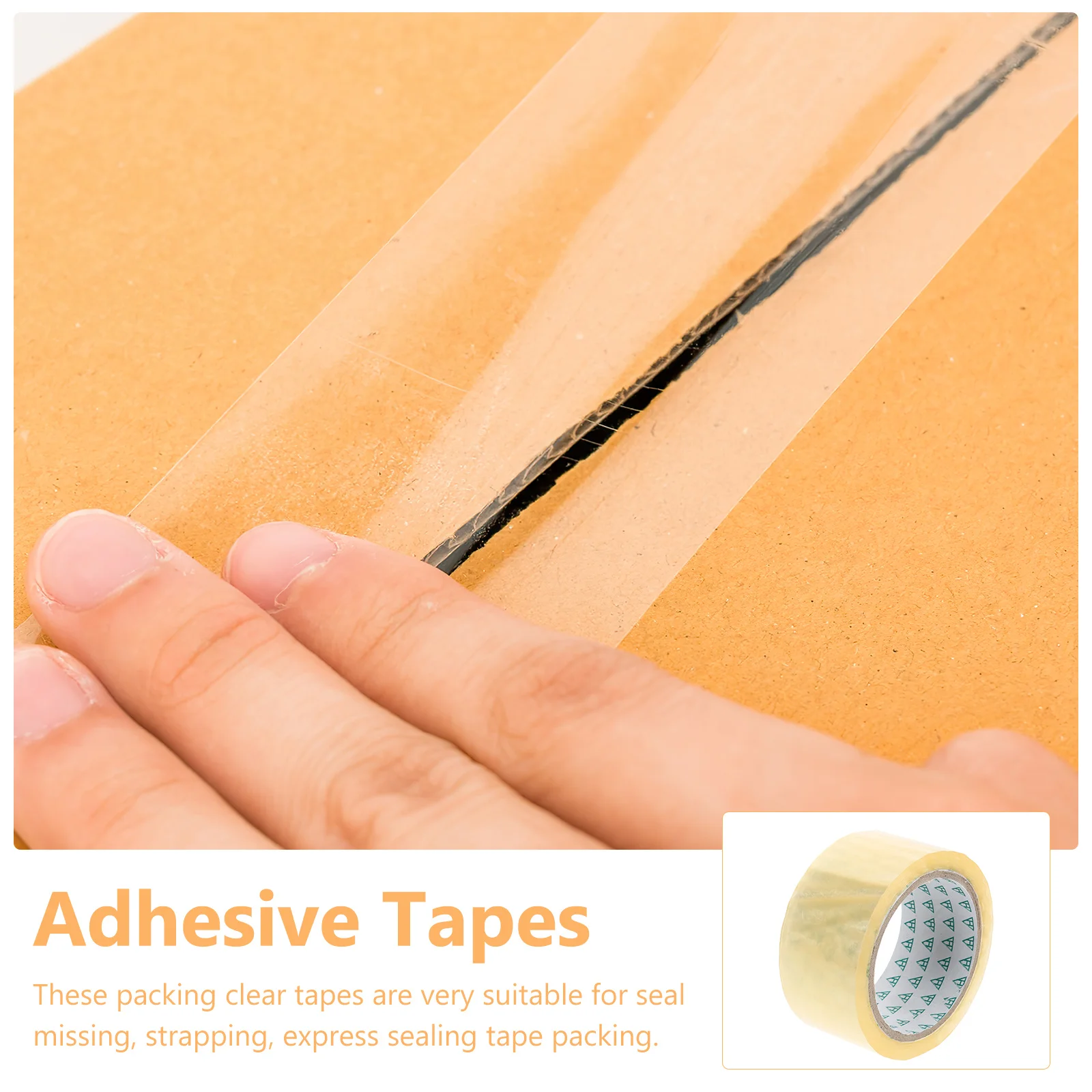 4 قطعة 4 لفات تعبئة واضحة للحزمة صناديق متحركة الثقيلة لفات الختم التعبئة والتغليف عبوة صندوق الشريط الشريط #5