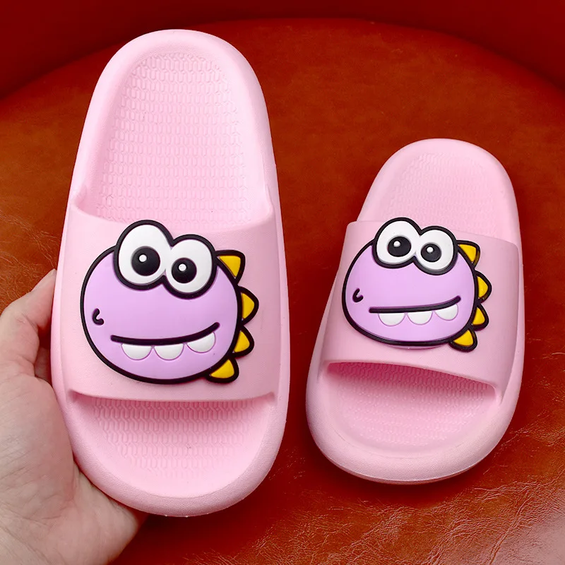 Summer Children Slippers Cute Cartoon Soft Soled Comfortable Non-slip Toddler Beach Sandals Bathroom Slippers for Girls Boys