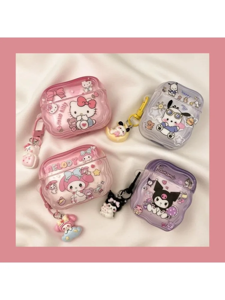 Étui de protection AirPods 4, mignon, dessin animé, pour AirPods Pro2 Pro3 Pro 3 2 1, étui pour écouteurs avec porte-clés