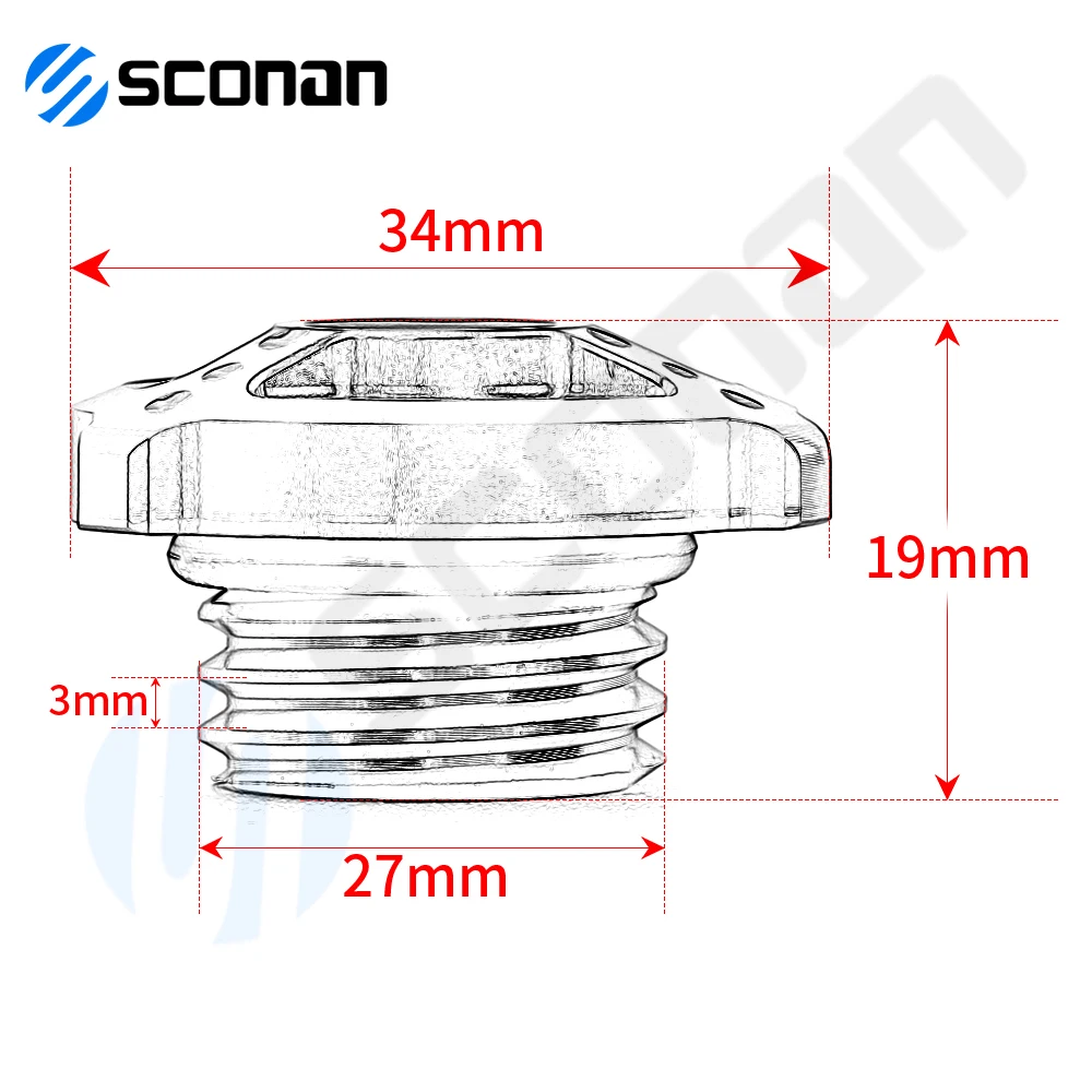 Motorcycle Accessories Aluminum Oil Filler Cover For YAMAHA XSR 700 XSR700 2016 2017 2018 2019 2020 2021 2022 Engine Plug cap