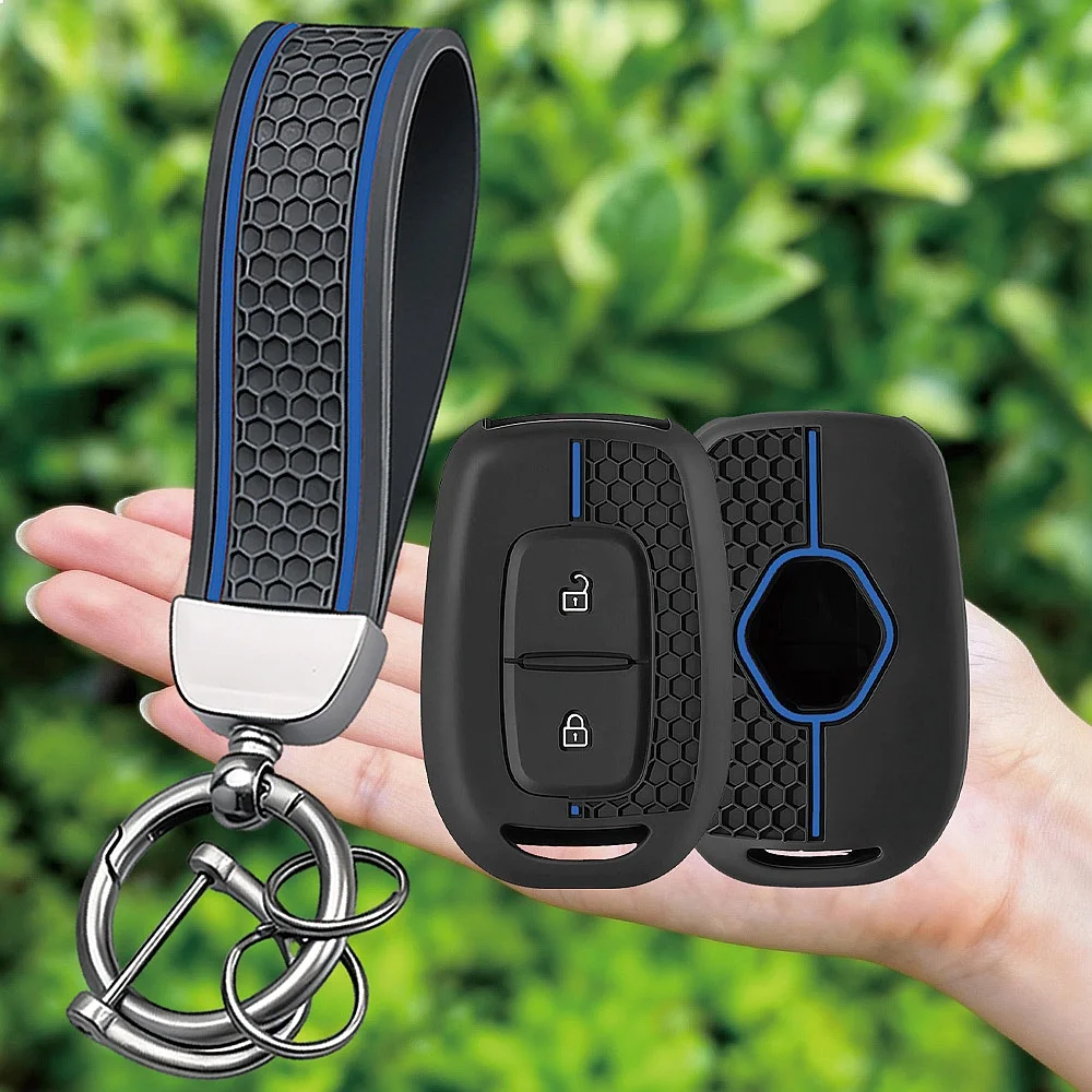 Car Key Fob Cover Silicone For Dacia Duster Logan Sandero Stepway Renault Scenic Master Dokker
