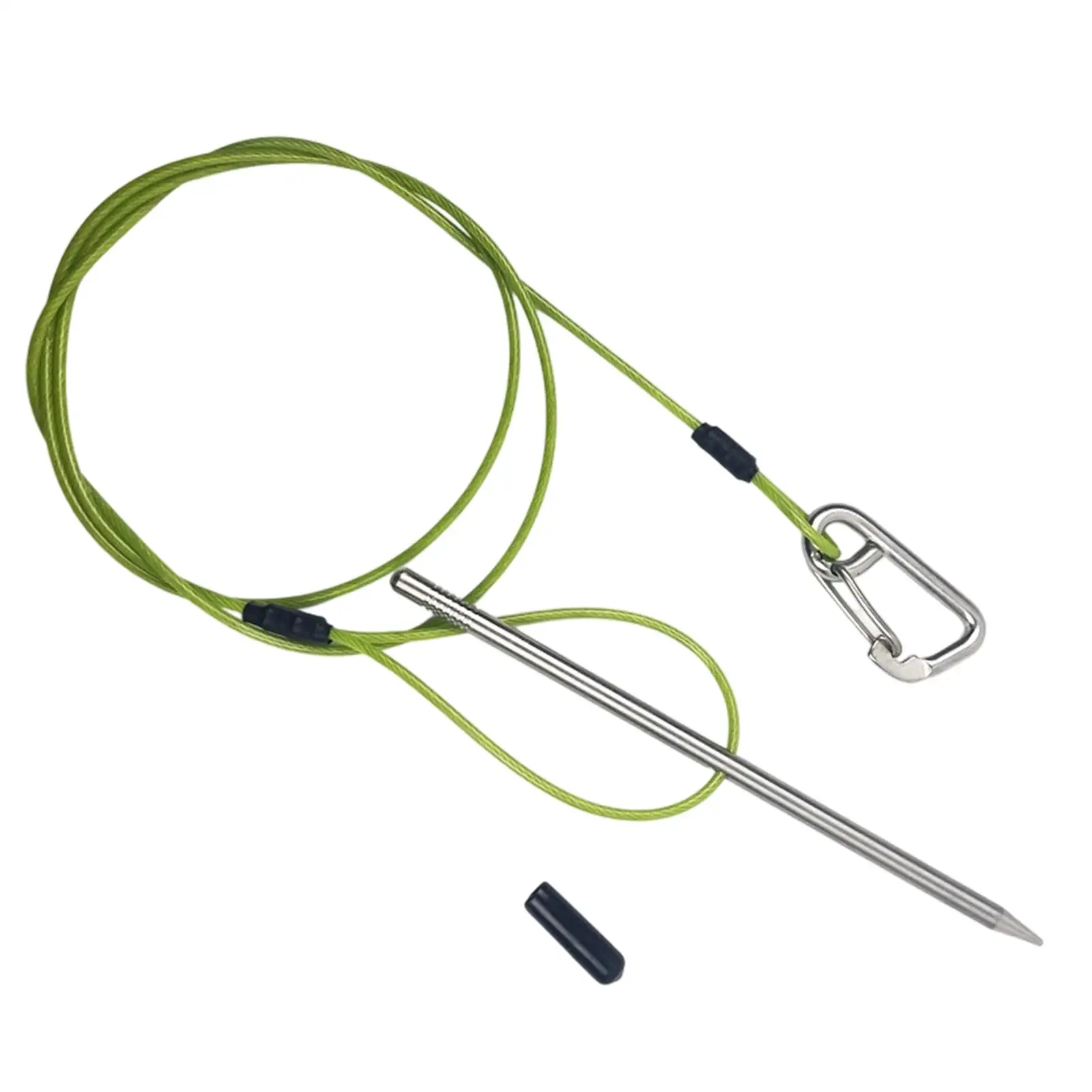 الثقيلة كليب حبل الفولاذ المقاوم للصدأ الصيد سترينجر مع حلقة تسلق كاياك الصيد سترينجر للغوص التجديف بحيرة بركة شاطئ البحر #4