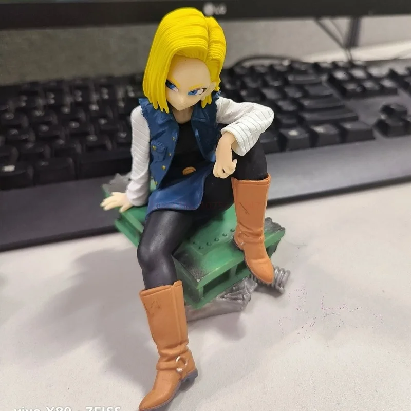 13cm Dragon Ball Anime Figure Android 18 Statue Pvc Gk Statue Figurine Model Doll Ornament Collection Room Decora Desk Gift Toys