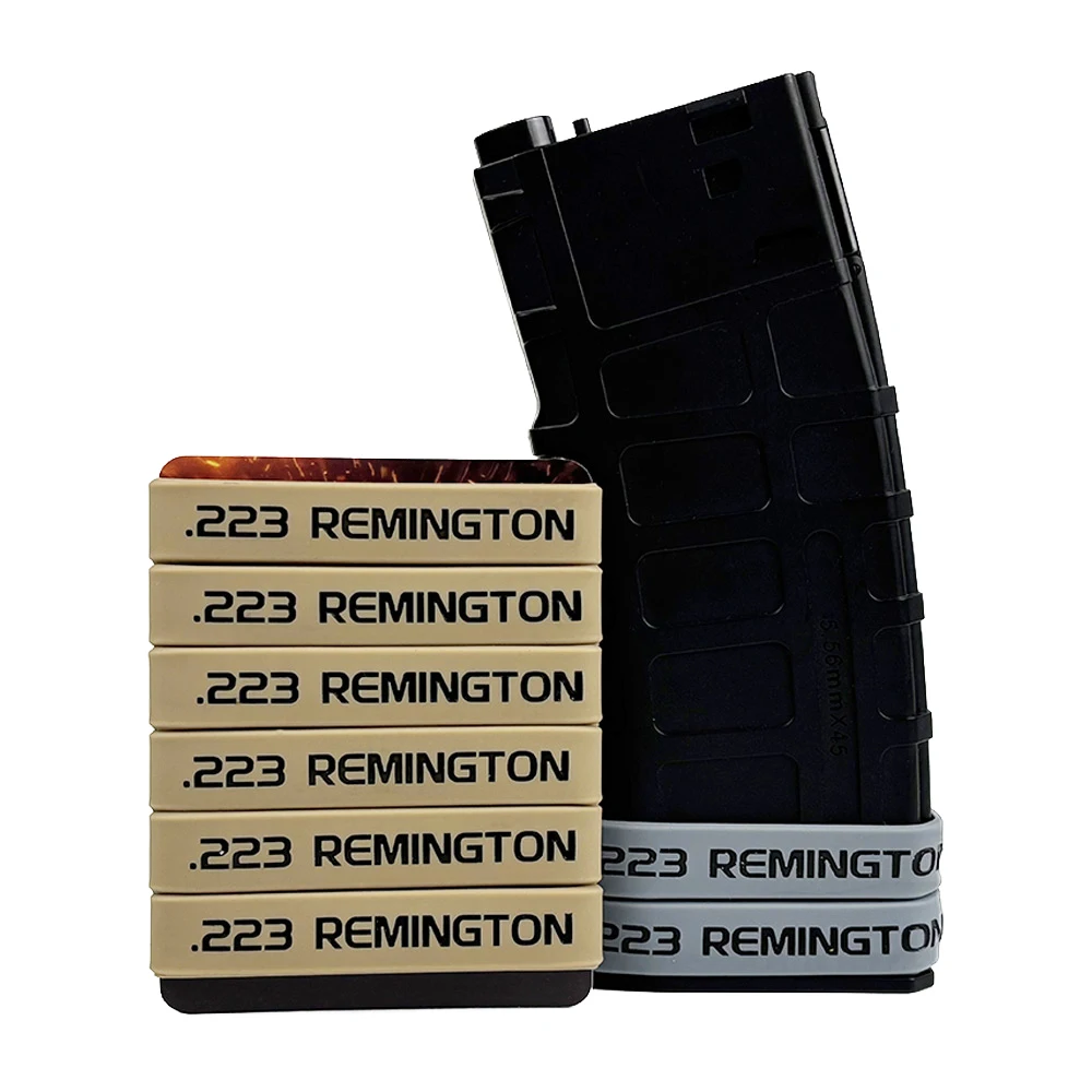 6 Pack Magazine Marking Band for .223 REM Magazine Marking Rubber Ring Convenience for Magazine Identification Gun Safe